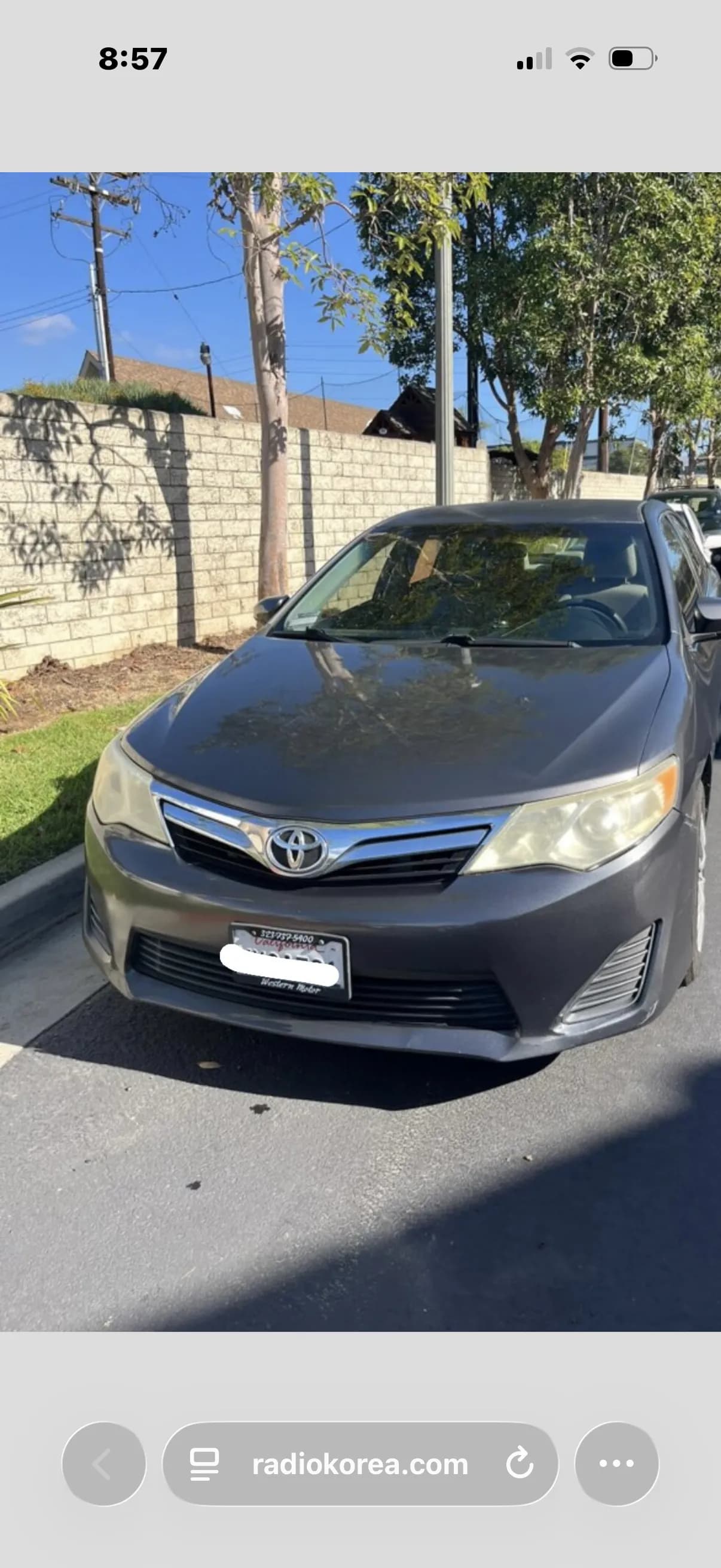 2012 Toyota Toyota camry le 2012 - 상태 좋은 도요타 캠리 / 네고 가능