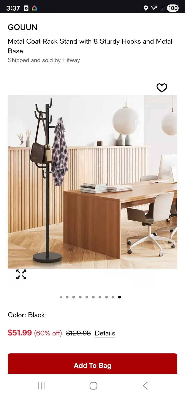 골드 컬러 행어(옷걸이 렉)와 Honeywell 2중 날개 선풍기
					무빙세일
					Los Angeles