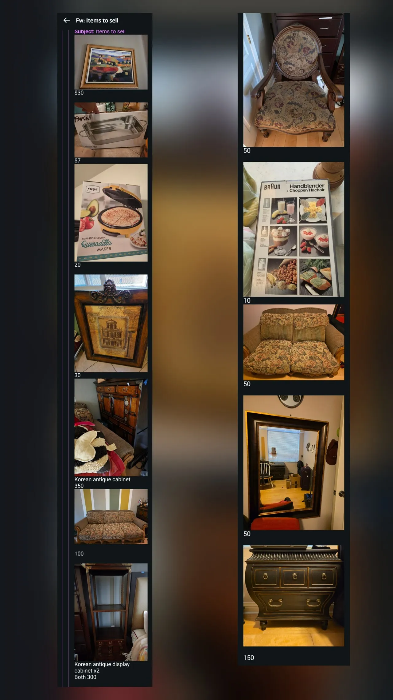 moving sale
					무빙세일
					Los Angeles