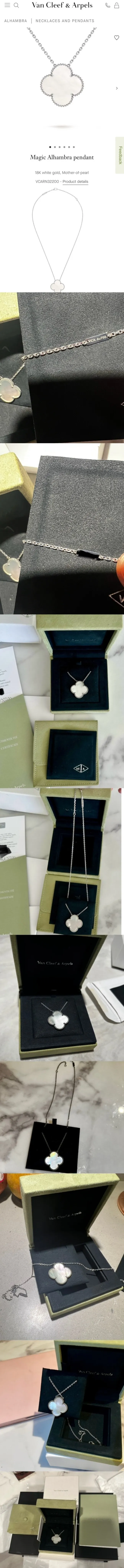 반클리프 매직 알함브라 마더 오브 펄 목걸이 (미착용,새상품)
					의류/패션
					Los Angeles