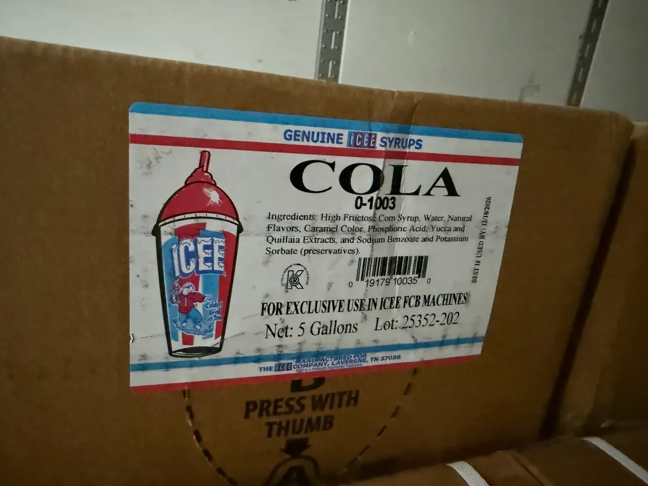 슬러쉬 원액 5gal.콜라10,blue 라즈베리20, red berry 10
					기타
					부에나 파크