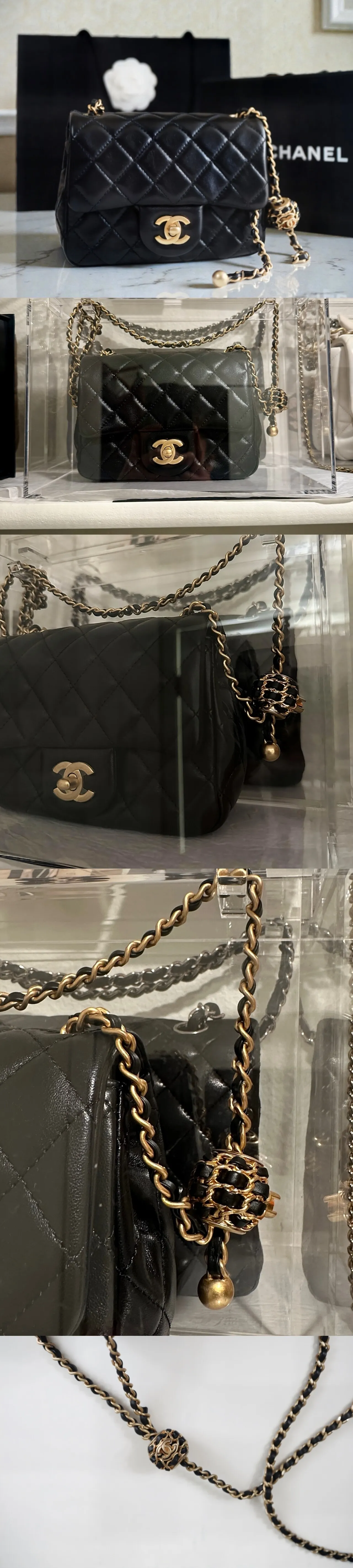 새상품/풀세트 샤넬 펄크러쉬(골드볼) 미니 스퀘어(쁘띠삭) 블랙 금장
					의류/패션
					Los Angeles