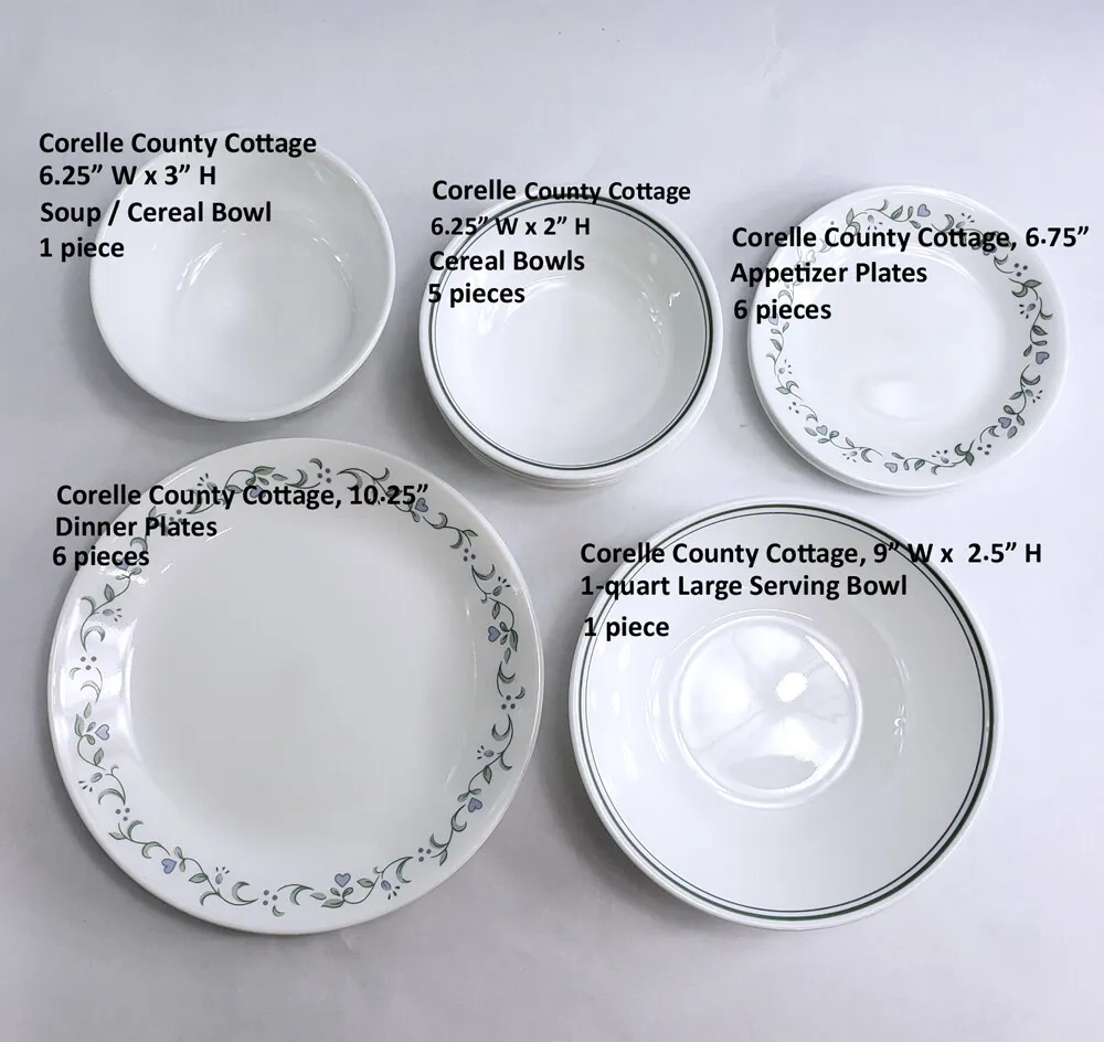 Corelle County Cottage Dinnerware, Bowles, Plates
					운동/건강
					Los Angeles
