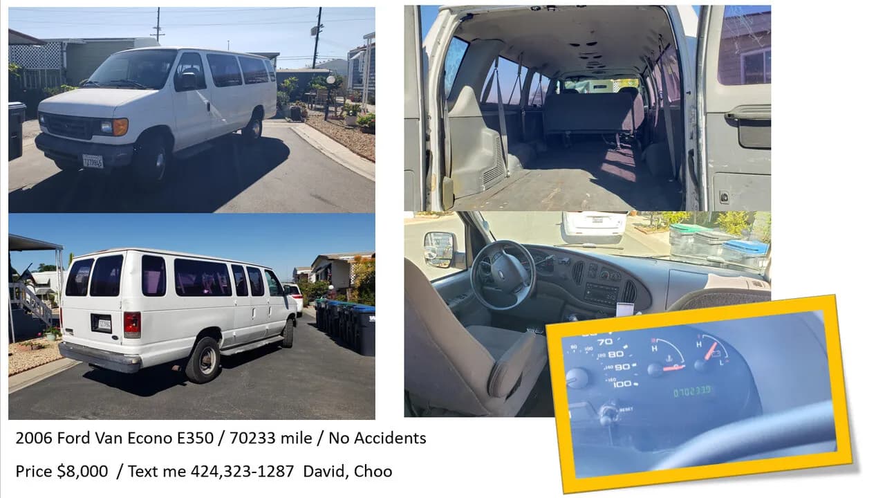 2006 Ford van E350
					기타
					가디나