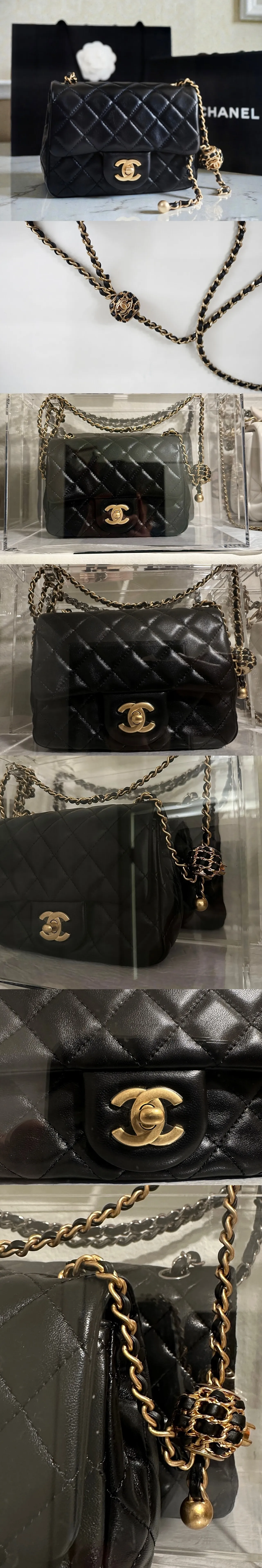 새상품/풀세트 샤넬 펄크러쉬(골드볼) 미니 스퀘어(쁘띠삭) 블랙 금장
					의류/패션
					Los Angeles