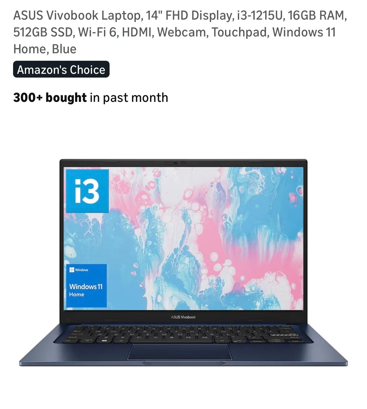 ASUS Vivobook Laptop, 14 FHD Display
					전자/가전
					Los Angeles