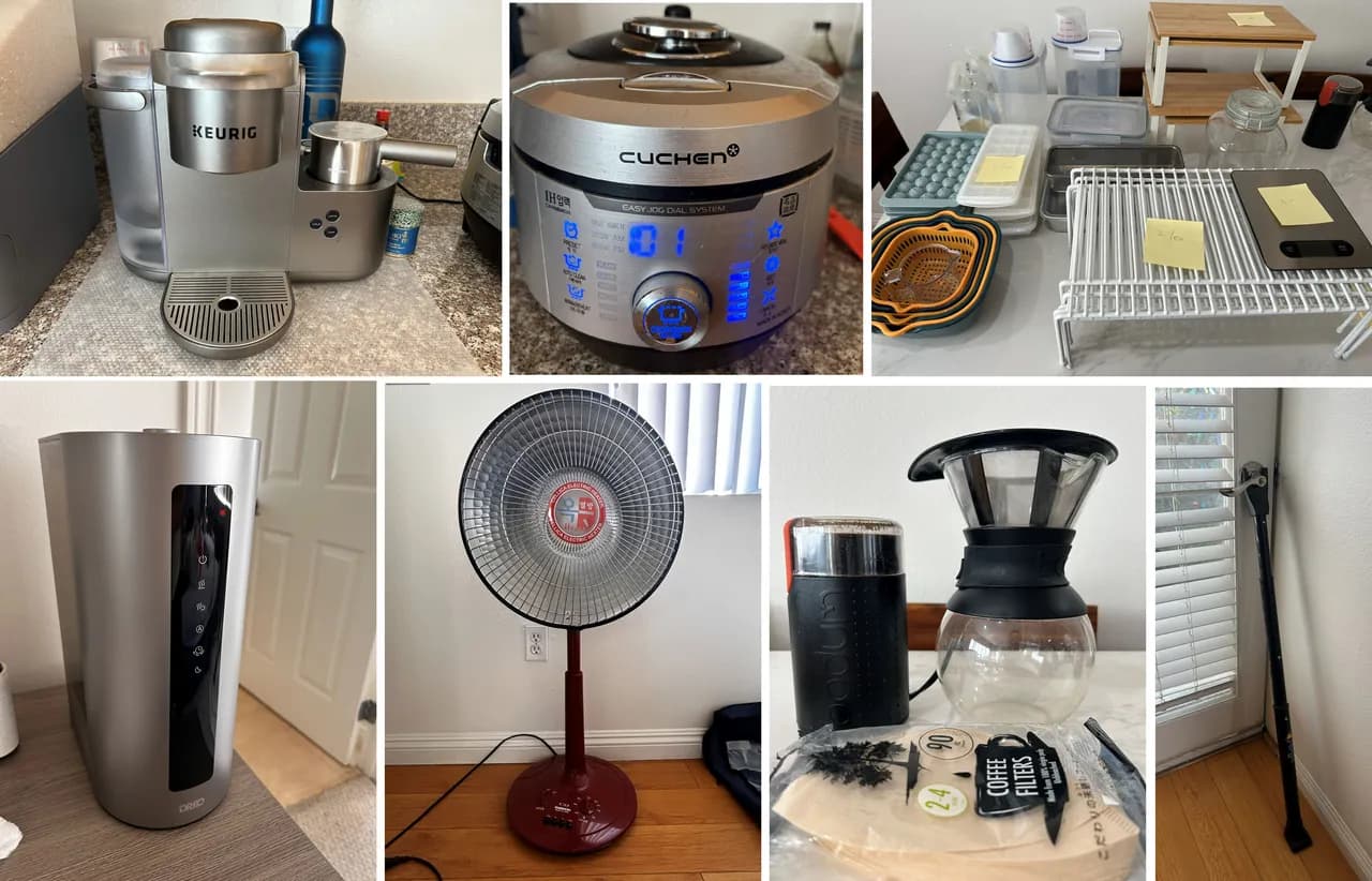 무빙세일 - 밥솥, 커피머신, 침대, & 다양한 물건들
					무빙세일
					Buena Park