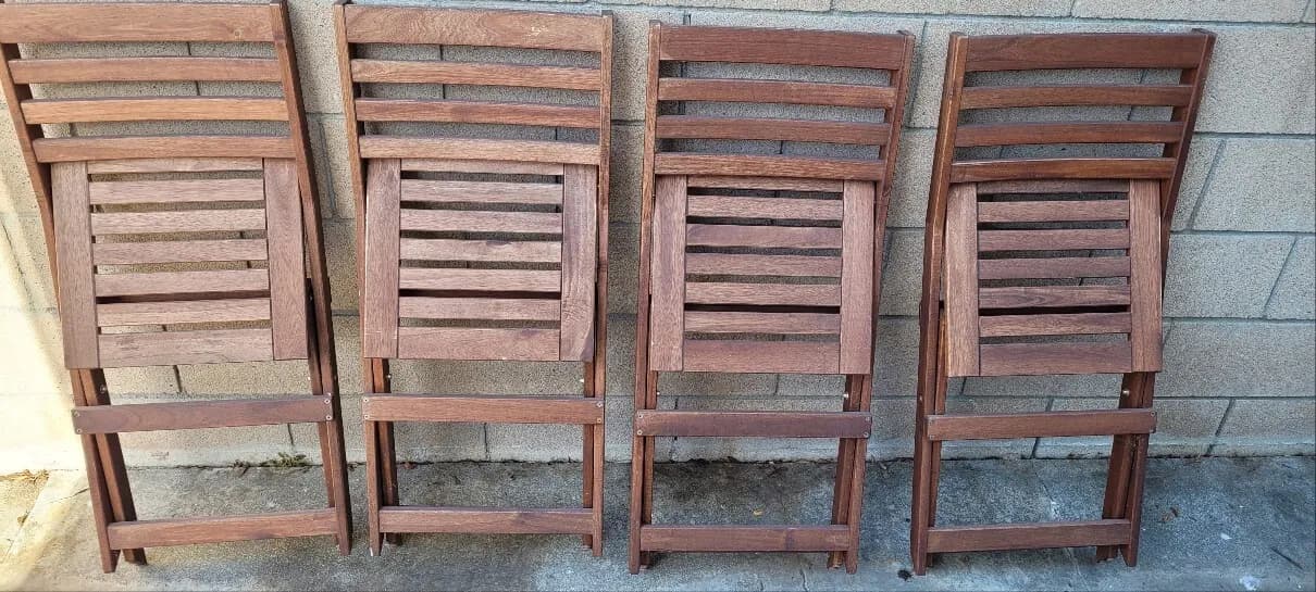 Patio 나무 의자 4개
					무빙세일
					Buena Park