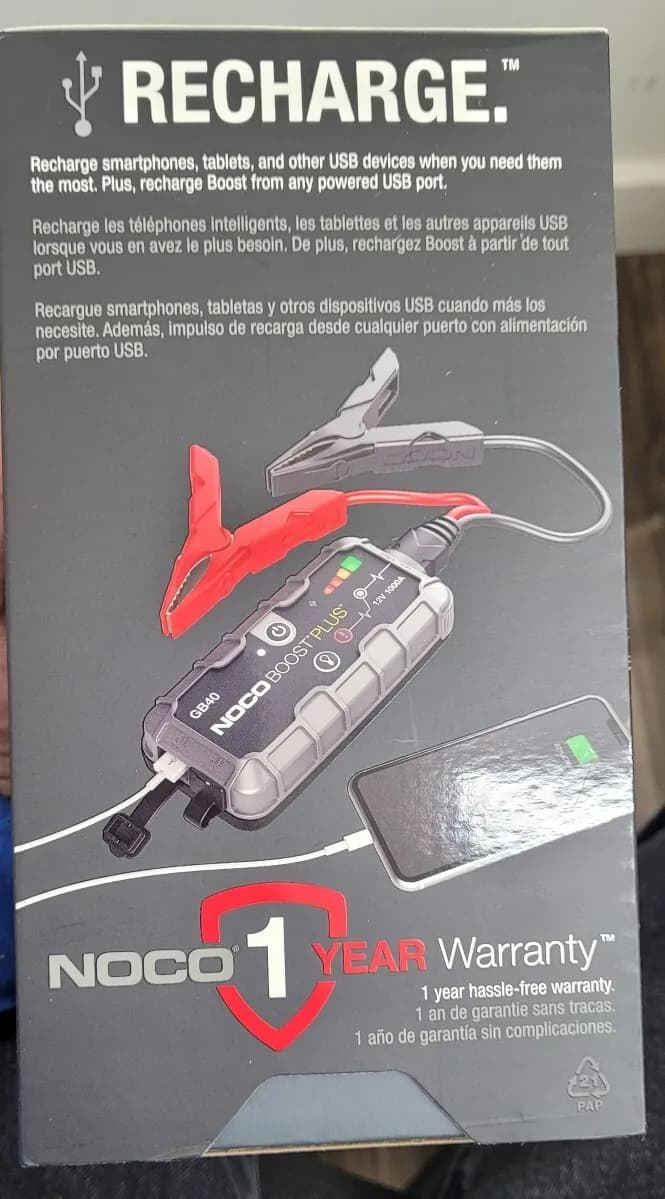 휴대용 Charger 점프 케이블 - 새것
					전자/가전
					Buena Park