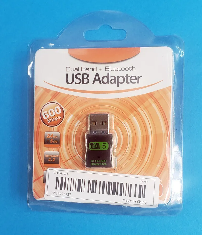 USB WiFi Bluetooth Adapter, 600Mbps Dual Band 2.4/
					전자/가전
					Los Angeles