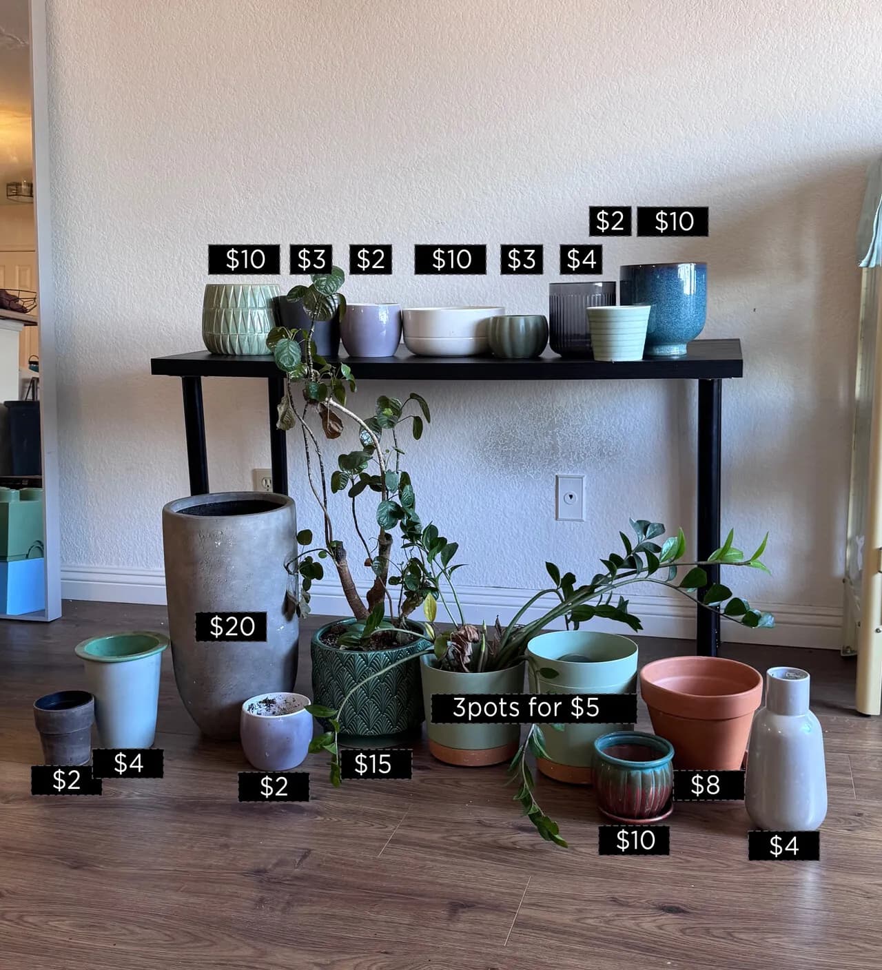 화분들 판매합니다 소/중/대 사이즈별로있습니다.
					무빙세일
					Los Angeles