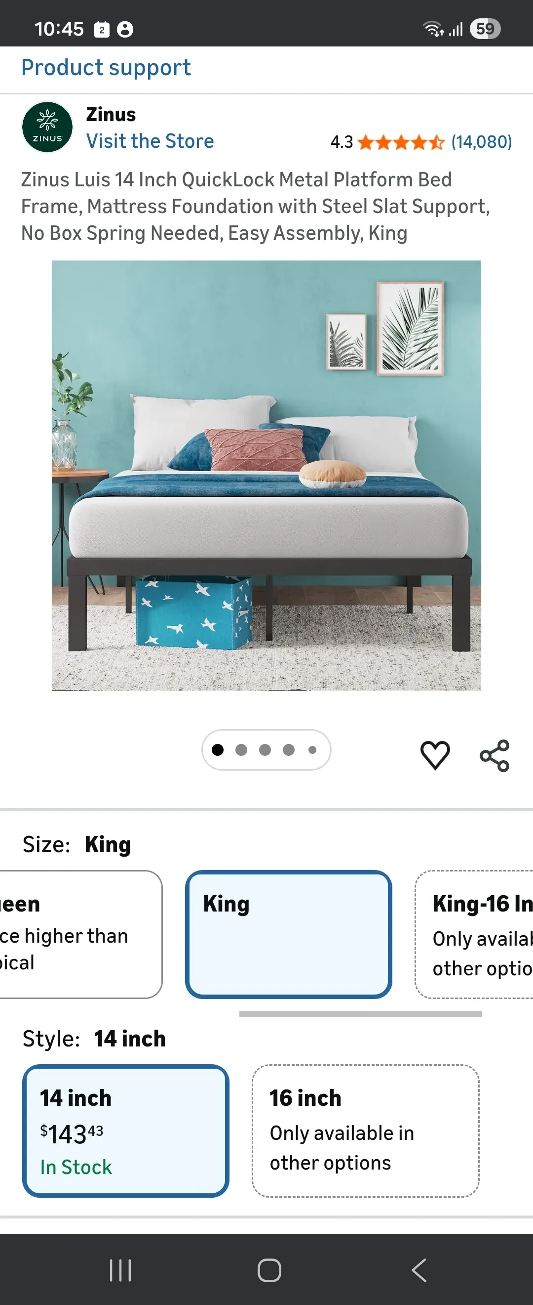 킹사이즈 젤 메모리폼 매트리스 + 킹사이즈 메탈 프레임
					무빙세일
					Los Angeles