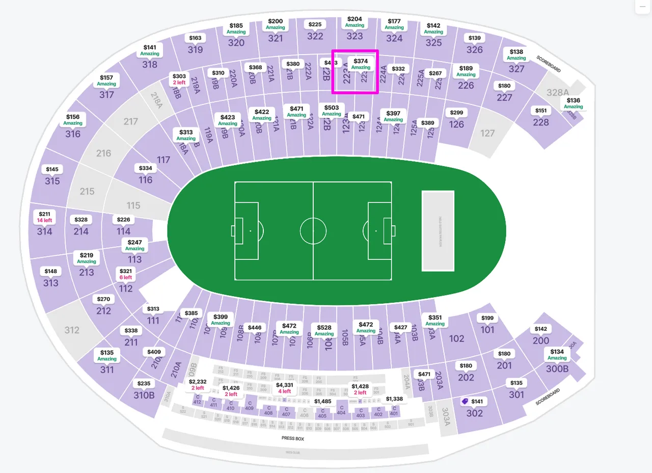 LAFC 손흥민 vs 메시 축구경기 티켓 팝니다.
					무빙세일
					LA