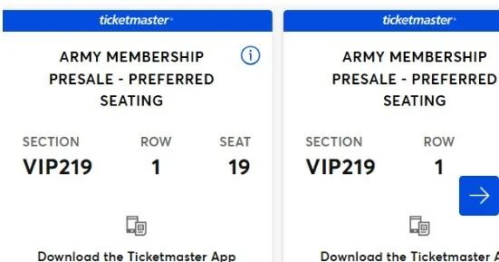 BTS CONCERT TICKECTS 9/5/2026 SOFI VIP 좌석
					기타
					Los Angeles