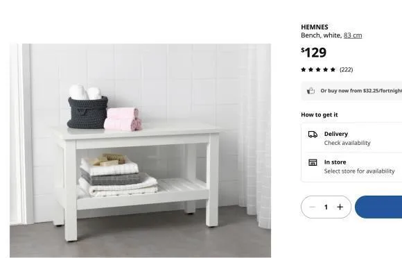IKEA HERNES BENCH
					무빙세일
					Los Angeles