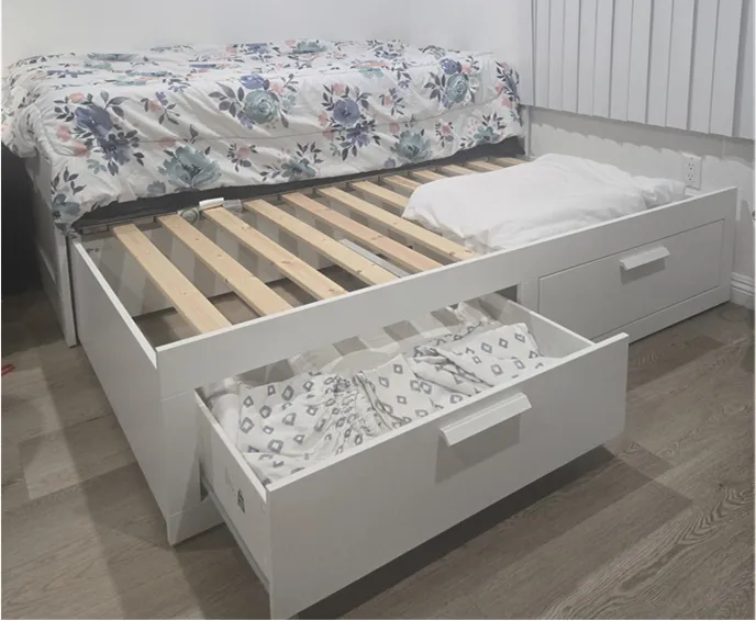 Daybed frame with 2 drawers, white, Twin -> king
					무빙세일
					Granada Hills