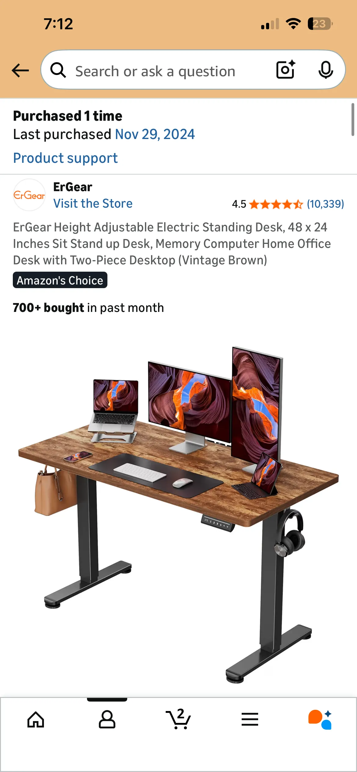 높이 조절 책상 Adjustable Electric Standing Desk
					무빙세일
					Los Angeles