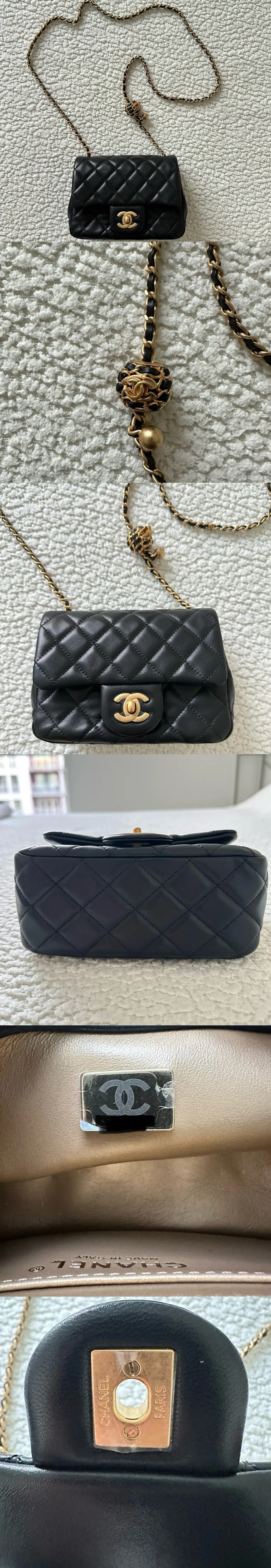 새상품/풀세트 샤넬 펄크러쉬(골드볼) 미니 스퀘어(쁘띠삭) 블랙 금장
					의류/패션
					Los Angeles