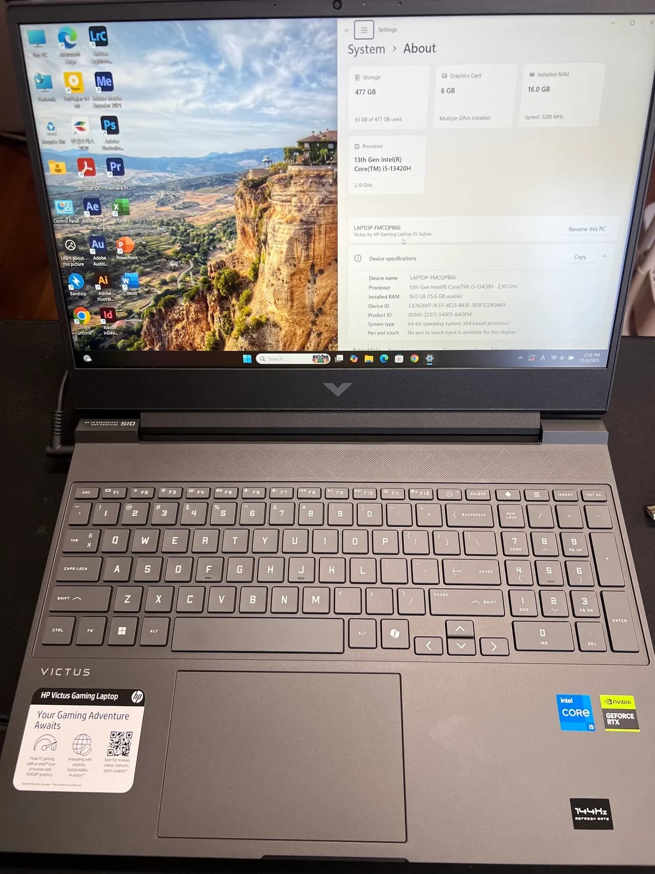 HP New Gaming Laptop 15.6 inch
					전자/가전
					La. Oc
