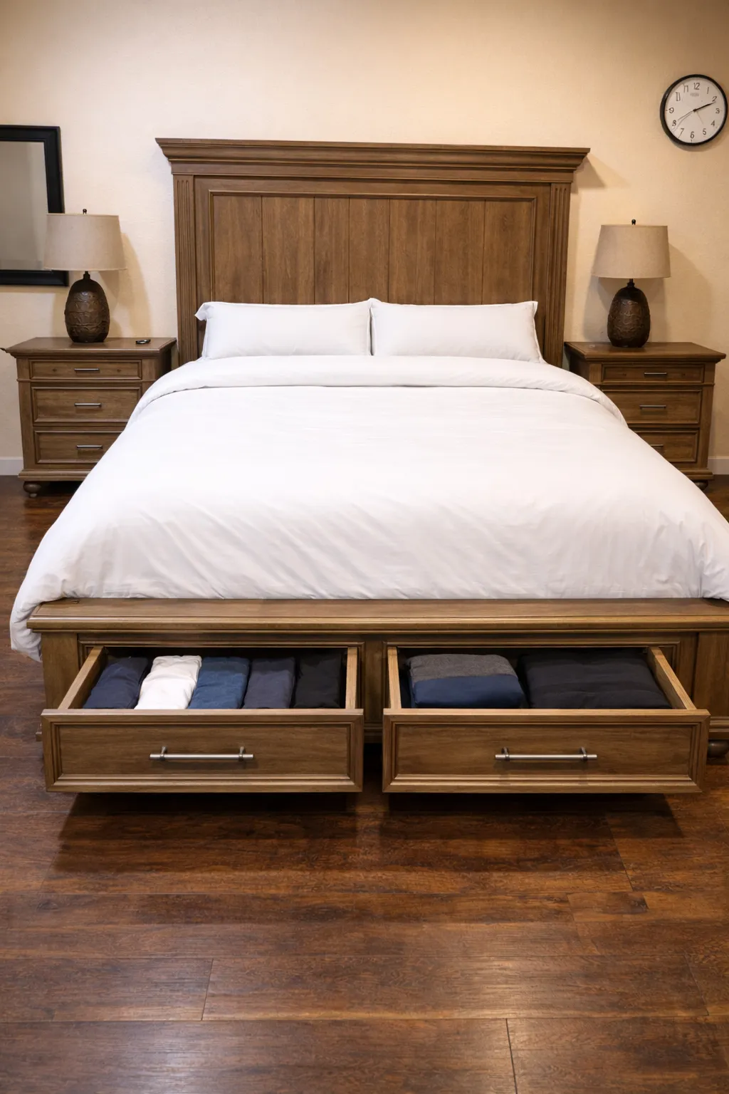 고급 원목 킹사이즈 침대 세트 – Ansley Furniture
					무빙세일
					Hacienda Heights