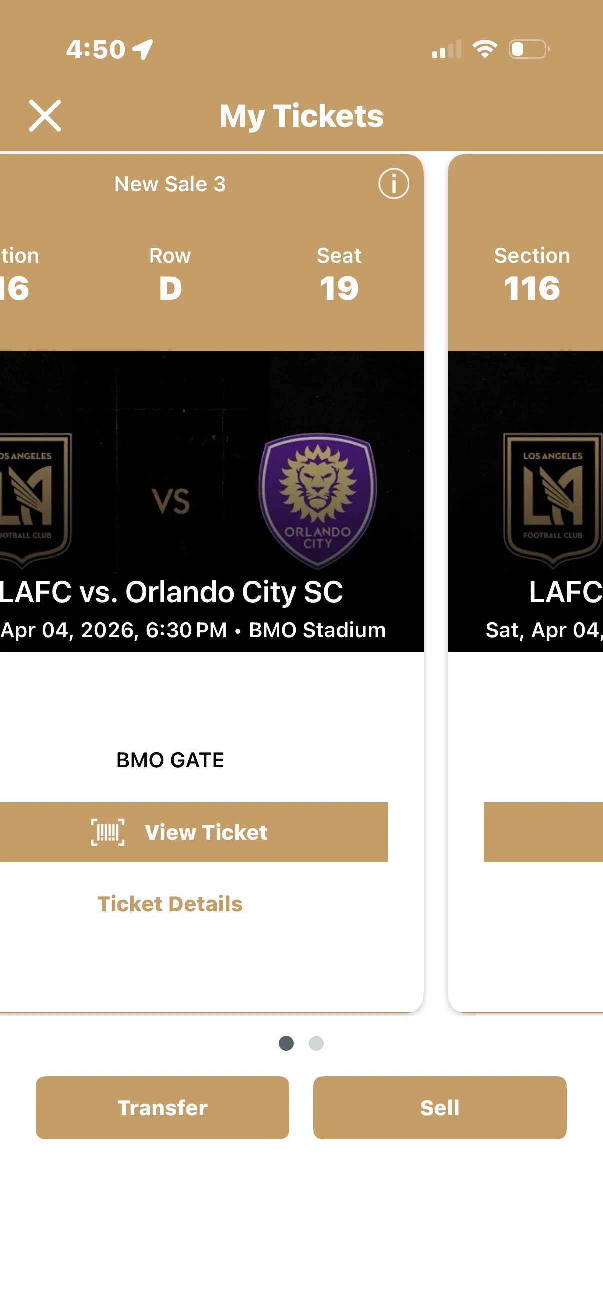 손흥민 선수 LAFC 4 월 경기 티켓
					기타
					Los Angeles