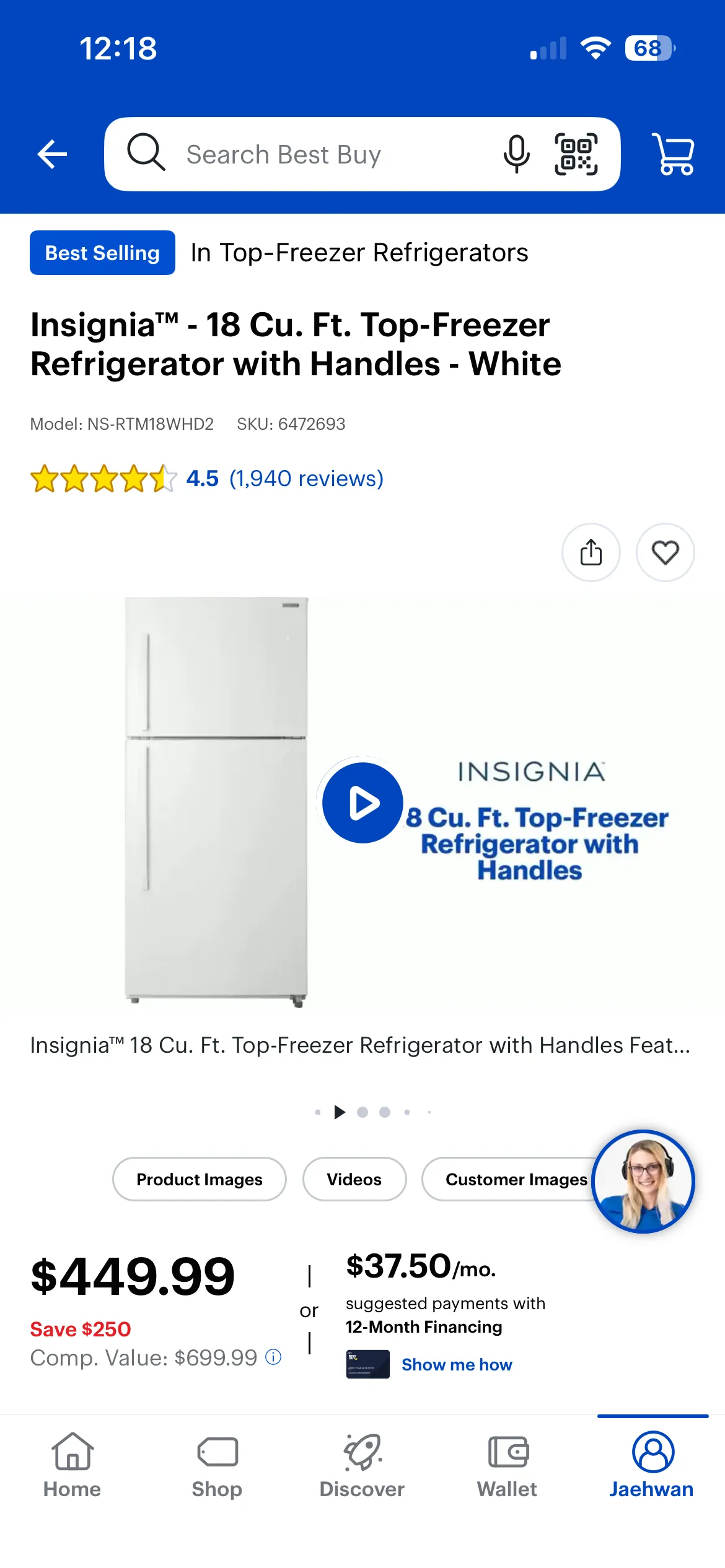 성능 좋은 냉장고 200불 (원가 $450)
					전자/가전
					Los Angeles