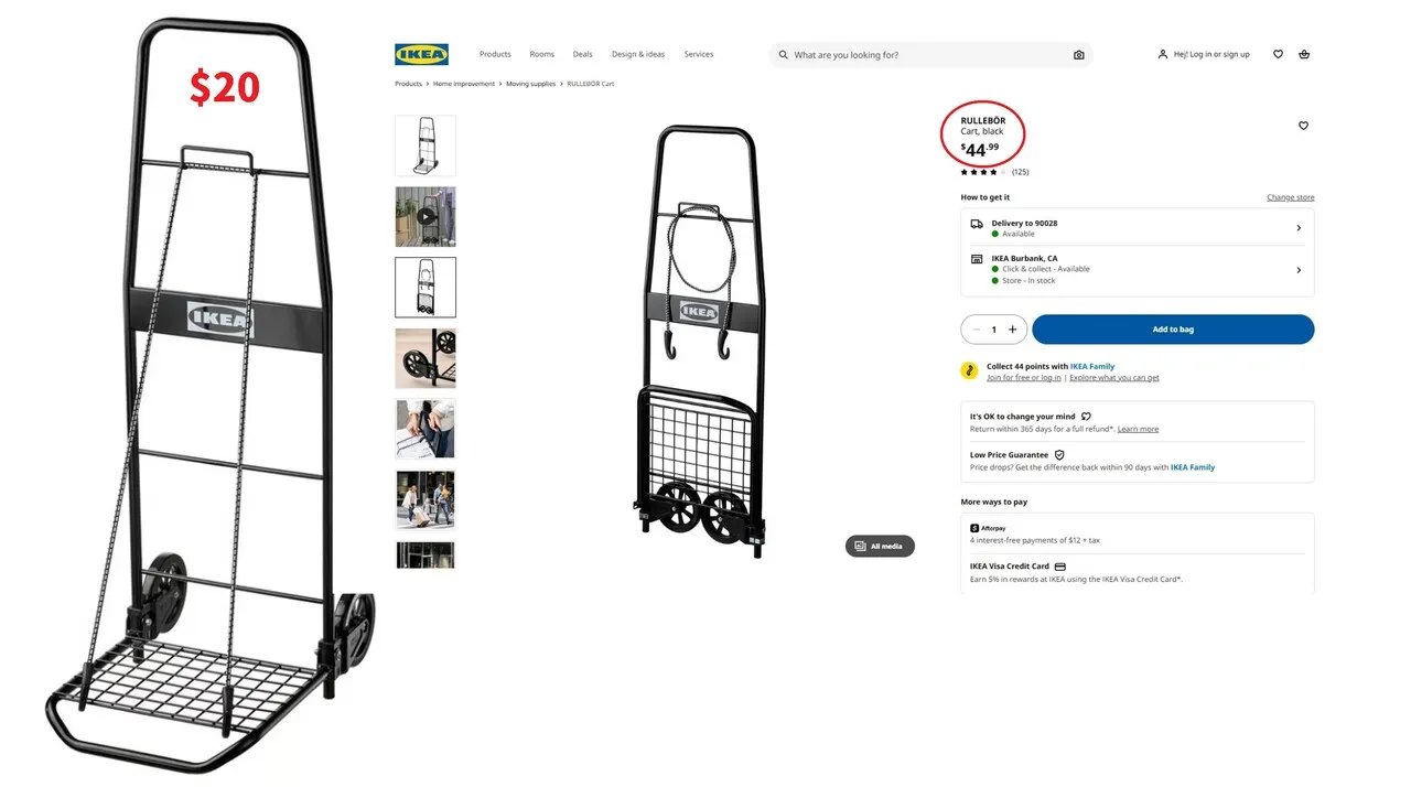 물건 운반 카트
					무빙세일
					Los Angeles