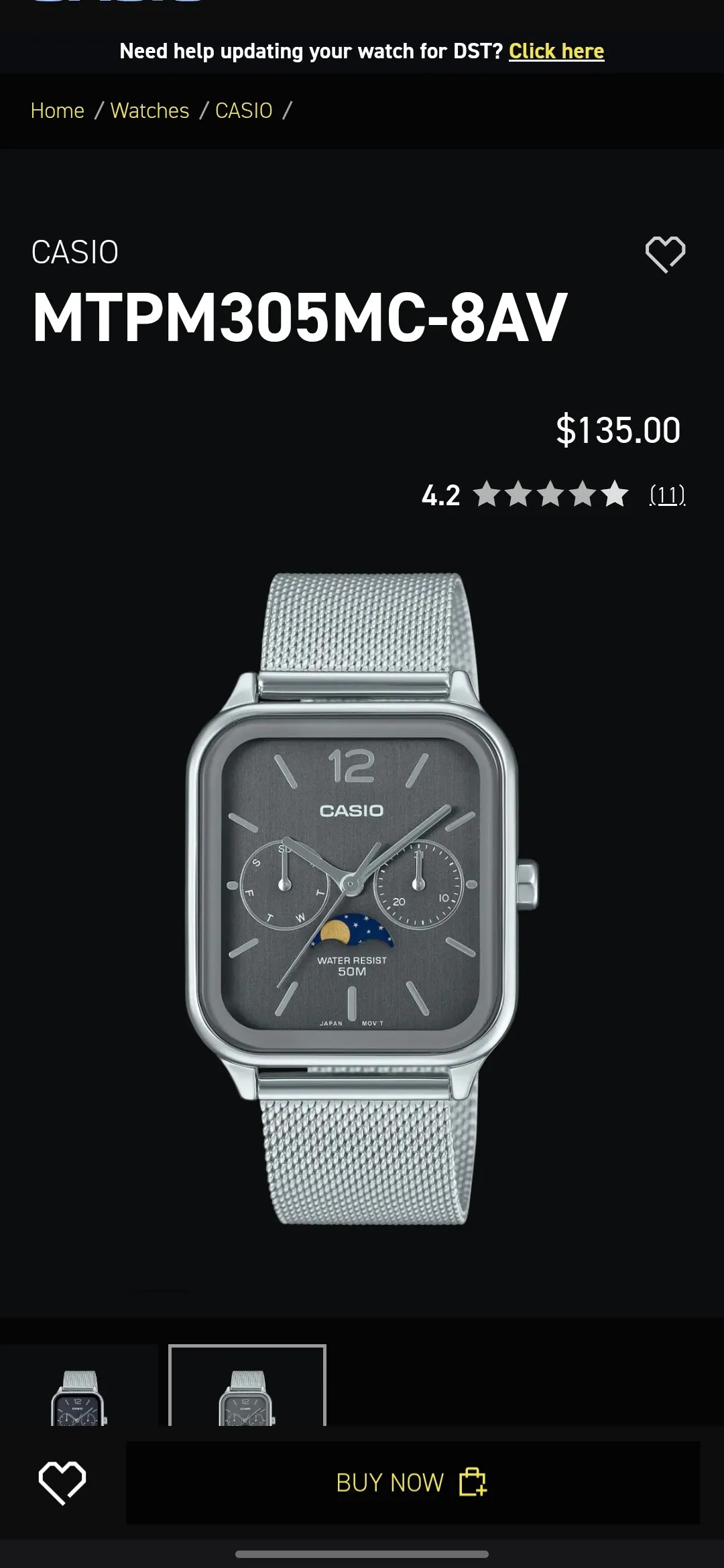 카시오 문페이지 시계
					의류/패션
					요바린다