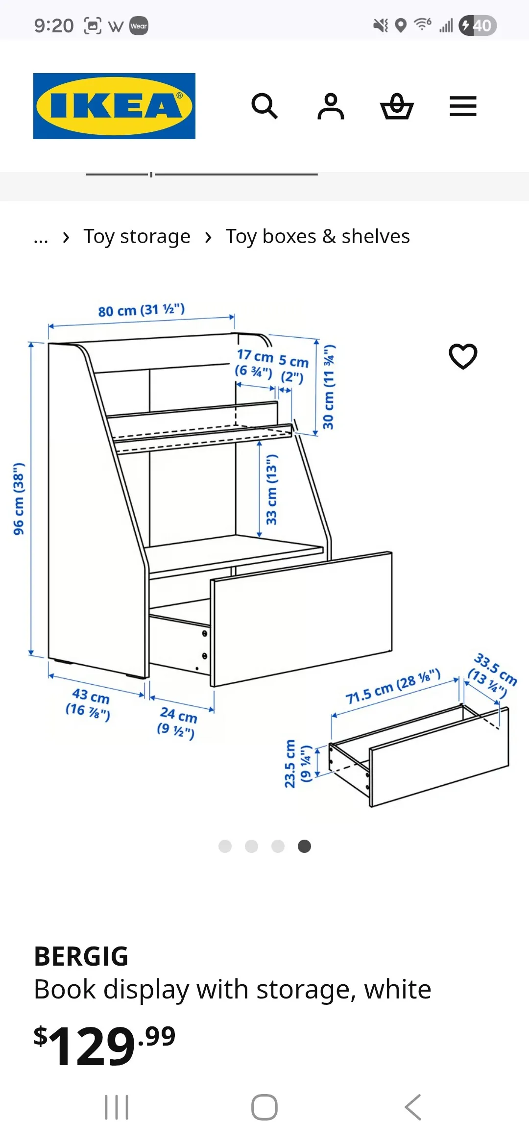 깨끗한 Ikea 어린이 책장 팝니다. (네고 가능)
					가구
					Los Angeles