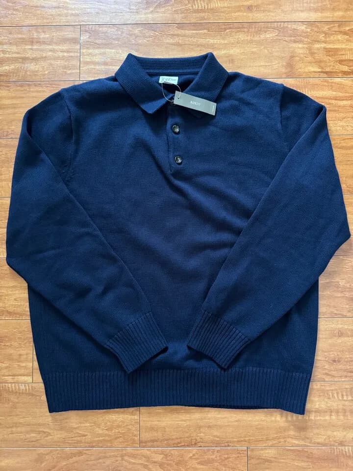 새제품 제이크루 J.Crew Heritage Cotton Sweater-Polo Navy
					의류/패션
					Fullerton
