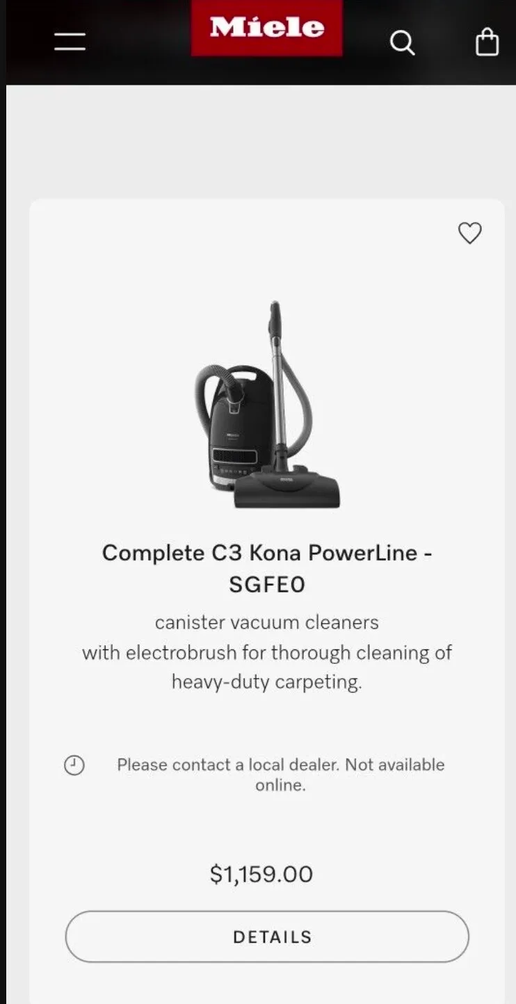 독일 Miele 청소기
					무빙세일
					Buena Park