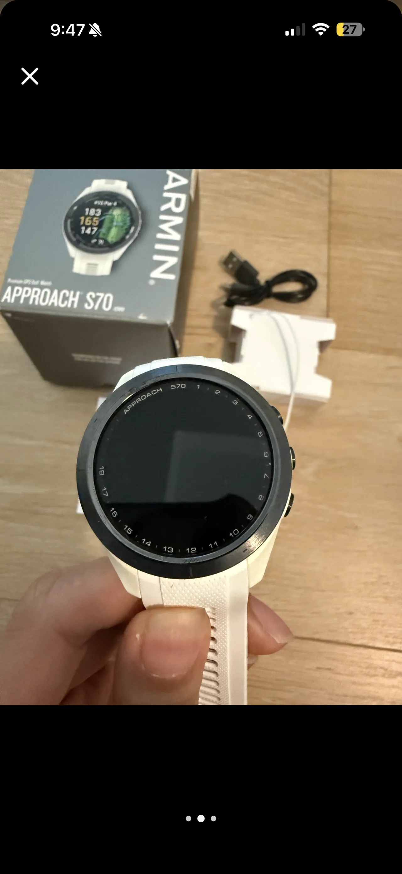 가민 S70 42mm white 골프 거리재기
					전자/가전
					다운타운