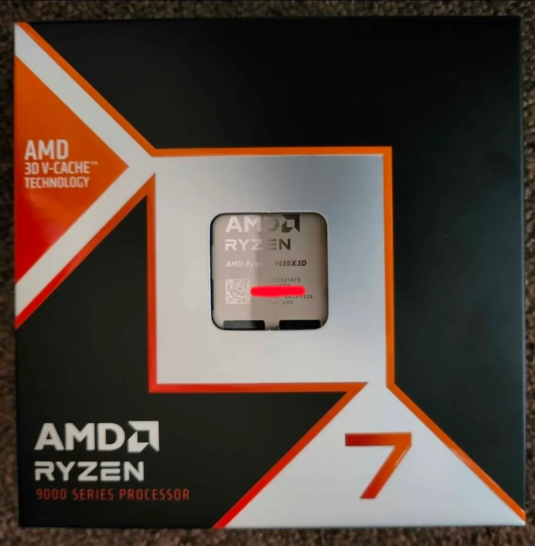 Ryzen 7 9850x3d CPU 팝니다.
					전자/가전
					Los Angeles