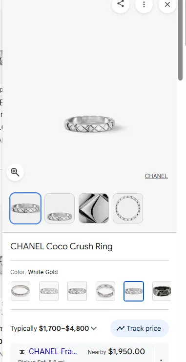 샤넬 코코 크러시링 판매합니다
					의류/패션
					Los Angels