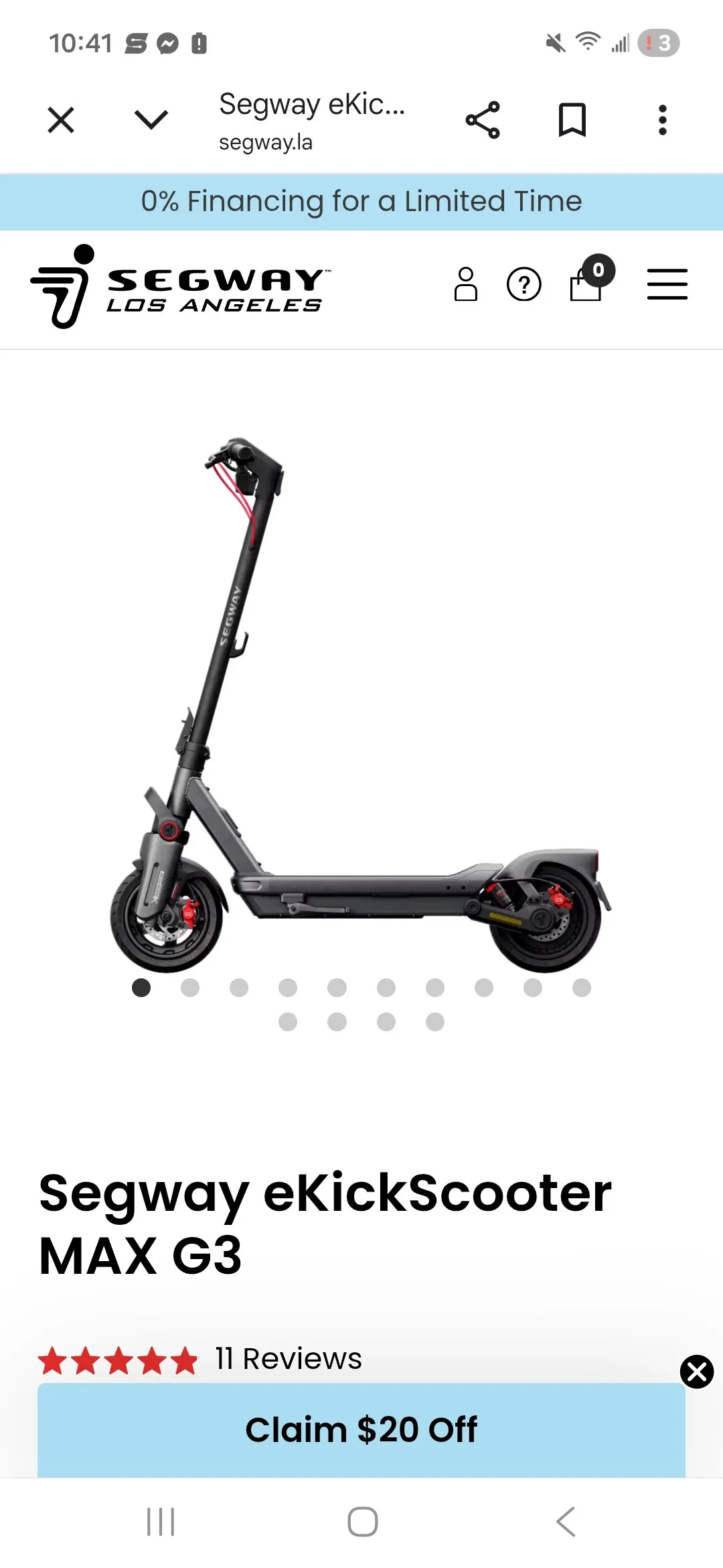 셔그웨이 나인봇 스쿠터
					무빙세일
					한인타운