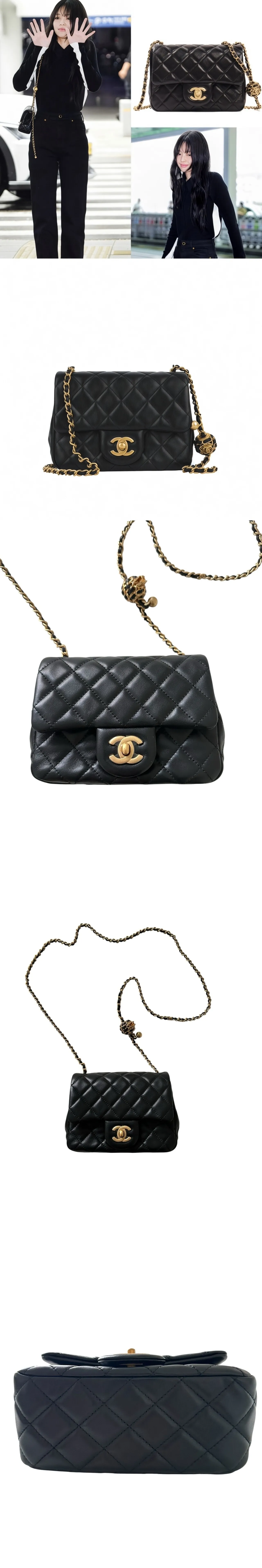 새상품/풀세트 샤넬 펄크러쉬(골드볼) 미니 스퀘어(쁘띠삭) 블랙 금장
					의류/패션
					Los Angeles