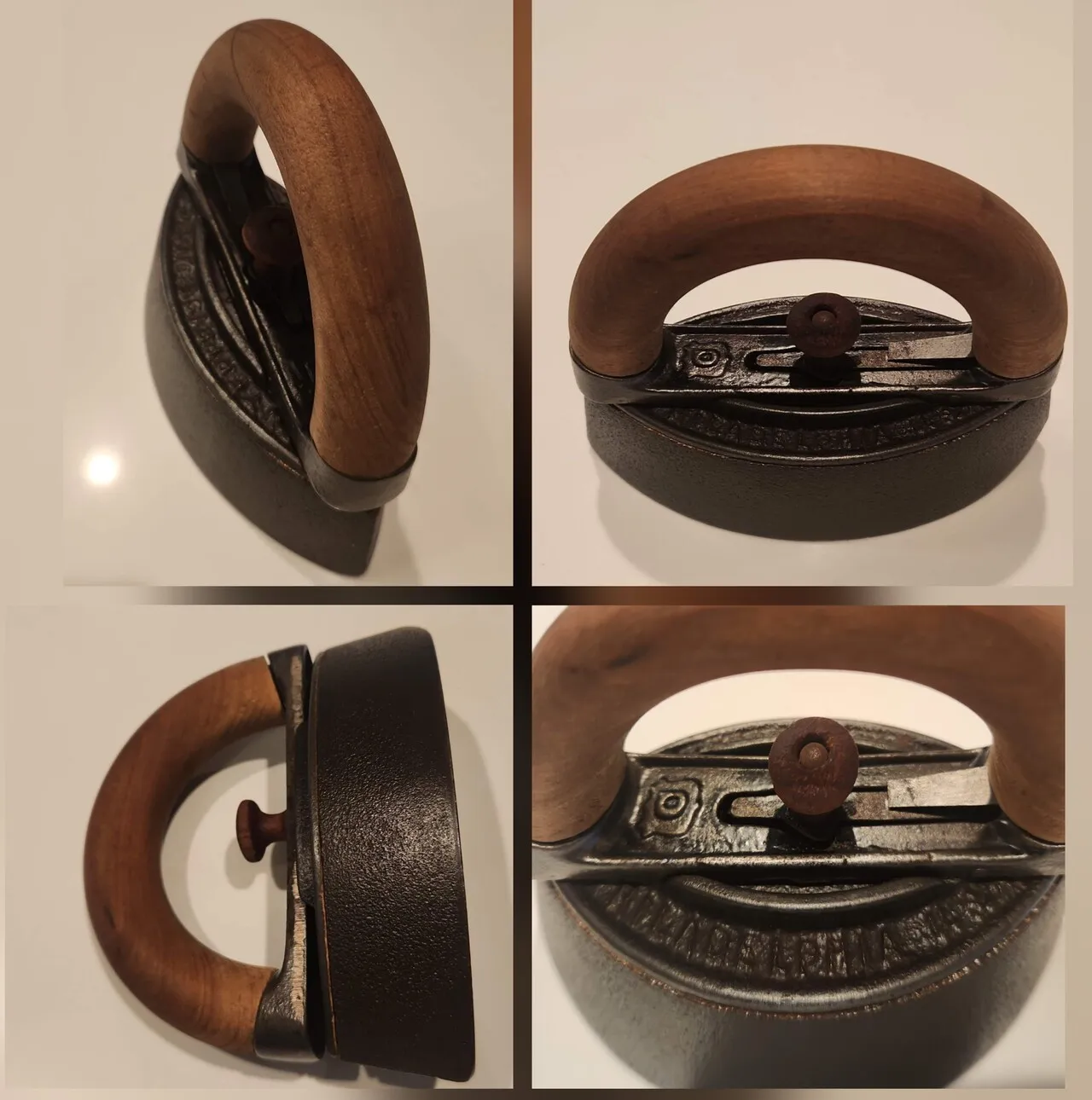 깨끗한 상태의 1900년대 초기의 무쇠 다리미
					기타
					La, Oc