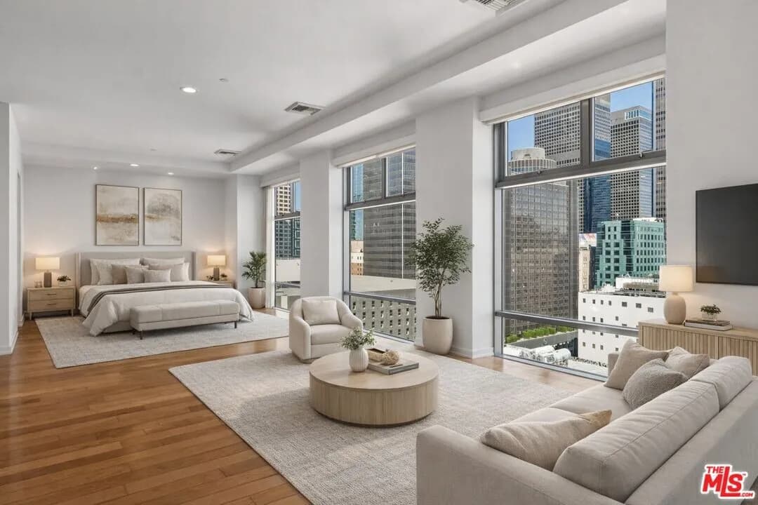 다운타운 중심, 전면 통유리로 즐기는 환상적인 시티뷰 로프트
						콘도  Los Angeles CA's preview 0