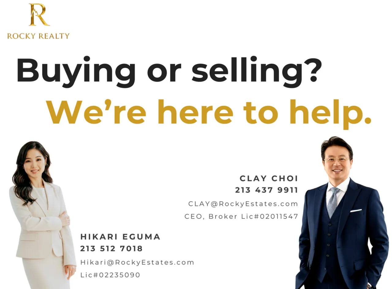 2026년에는 집 사고 싶으신 분들, 다운페이먼트 지원해주는 프러그램이 있습니다!
						Rocky Realty 무료상담, 시세 알아보기 213.512.7018
						주택's preview 0